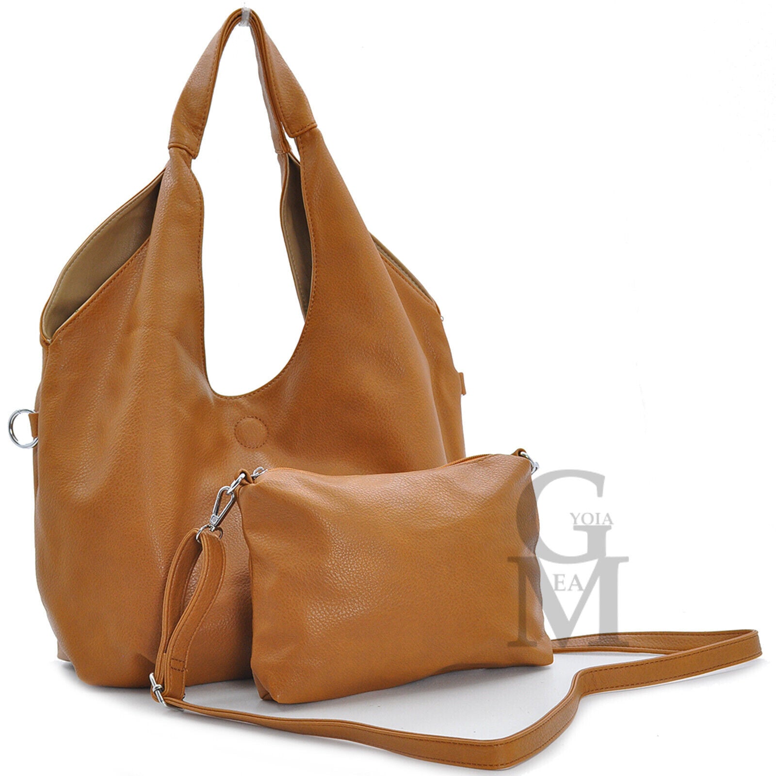 GM borsa 3in1 donna reversibile double face cambio colore hobo sacco vera pelle