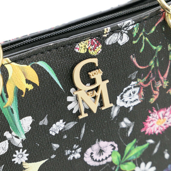 Borsa shopping moda grande GM donna grande spalla manici a catena fiori floreale