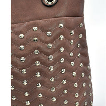 Carica l&#39;immagine nel visualizzatore di Gallery, Borsa tote rock sportiva manici catena borchie borchiata spalla casual passeggio
