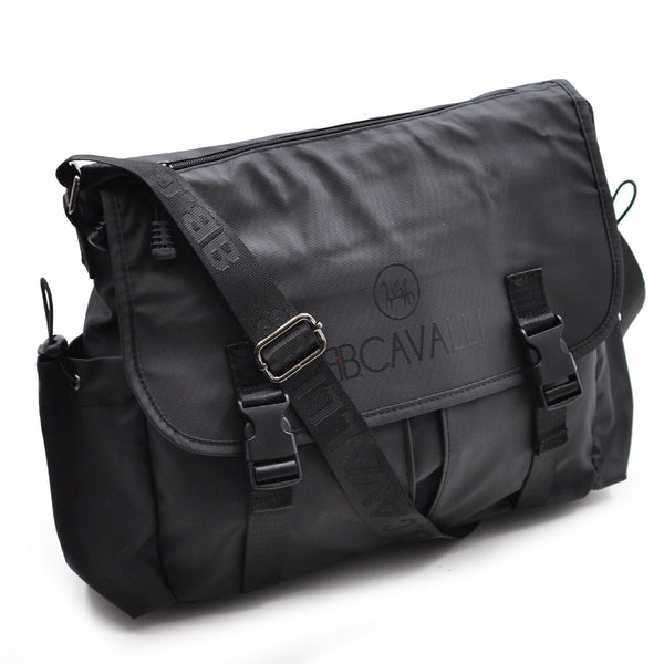 Borsa CAVALLI Uomo Donna Vintage nylon Tracolla Messanger impermeabile grande