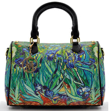 Carica l&#39;immagine nel visualizzatore di Gallery, GM borsa fantasia dipinto Vincent Van Gogh iris girasoli bauletto elegante moda