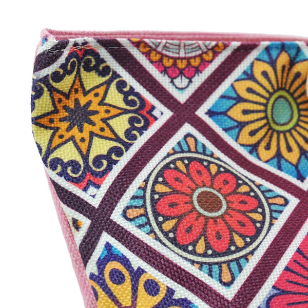 BORSA mare fantasia colorata maiolica piastrelline spiaggia DONNA manici corda