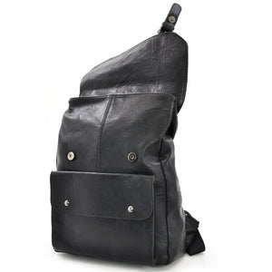 Zaino pelle nero vintage firmato Antonio Basile uomo porta pc lavoro capiente