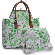 Carica l&#39;immagine nel visualizzatore di Gallery, Borsa GM Milano 4in1 set borsa borse fiori floreale fantasia moda rosa omaggio