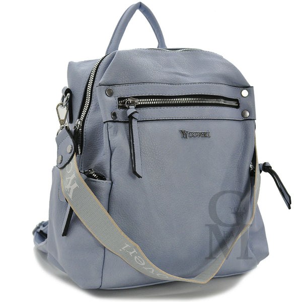 COVERI Borsa zaino cinghia 2in1 trasformabile donna colorata tracolla capiente
