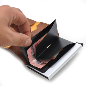 Portafoglio protezione RFID Slim Porta Carte Credito tessere Sottile Uomo Donna