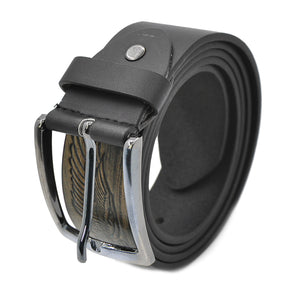 Cintura uomo elegante 3,5cm nuova pelle ali biker rock blu Cinta motociclista