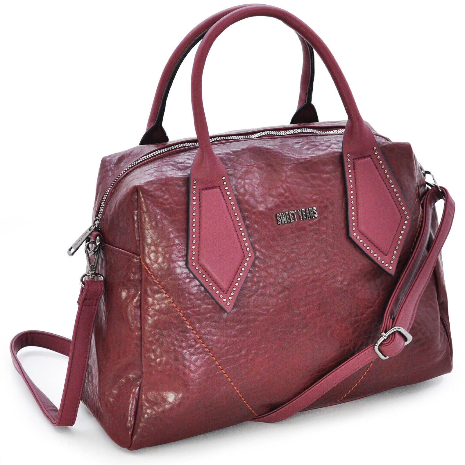 Borsa bauletto SWEET YEARS firmata originale donna firmata pelle baule tracolla