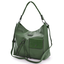 Carica l&#39;immagine nel visualizzatore di Gallery, CHARRO borsa firmata originale donna sacco hobo pelle grande cerniera zip tasche