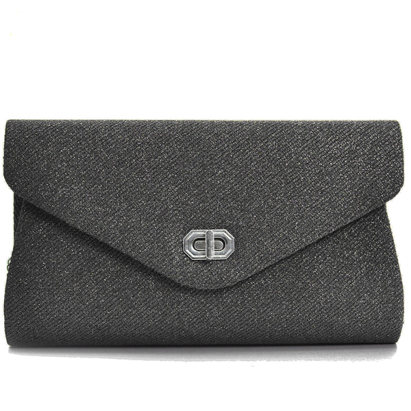 Pochette rosa rigida eventi matrimonio elegante catena cerimonia brillantini