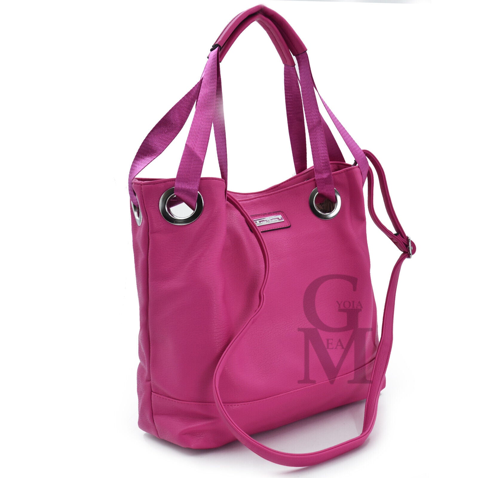 Borsa nuova CHARRO spalla fucsia hobo sacco donna grande spalla pelle tracolla