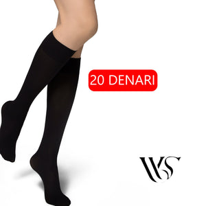 12 24 Paia calze Gambaletto velato trasparenti Donna 20 50 denari den nere carne