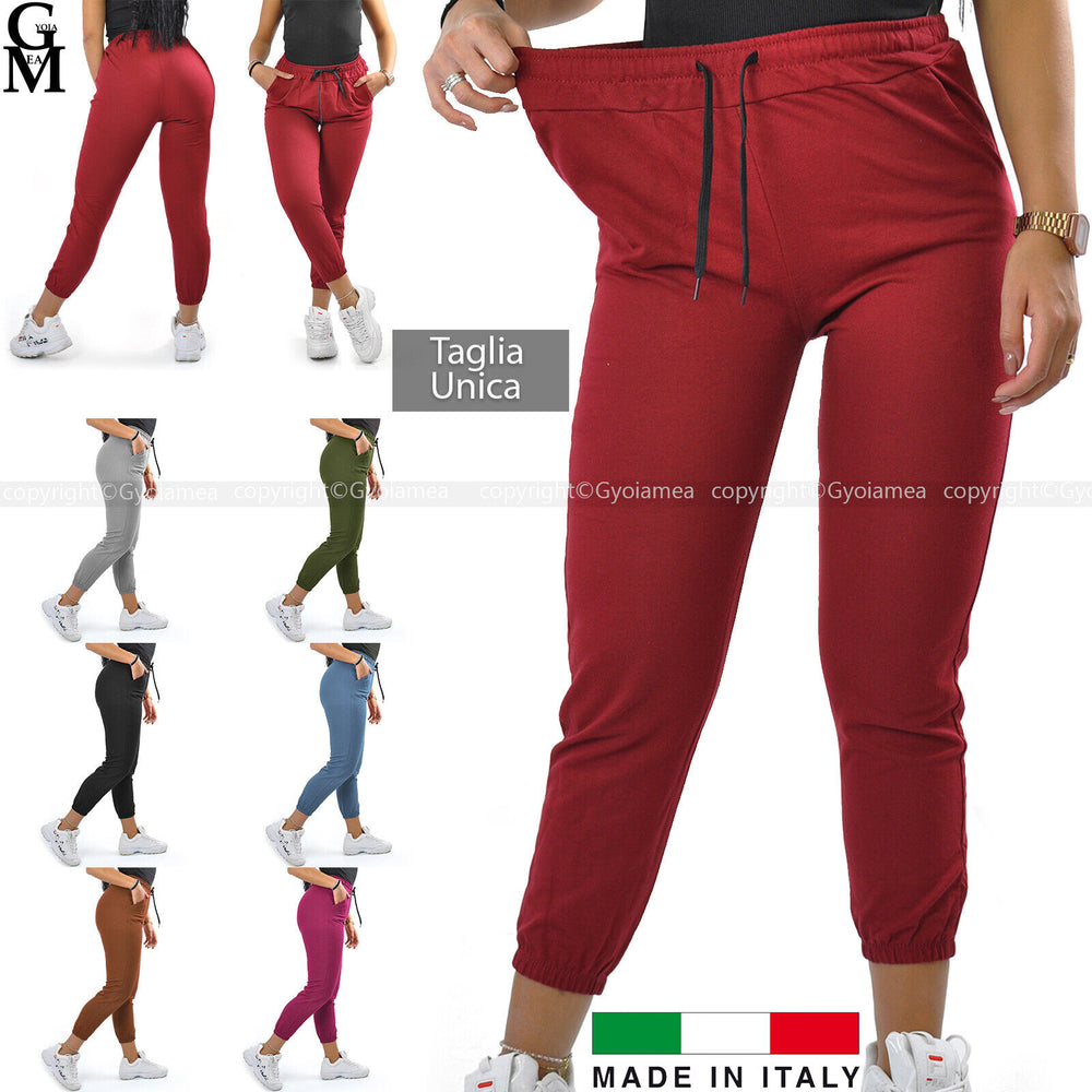 Pantalone tuta donna pantaloni sport palestra casual leggeri yoga morbidi nuovi