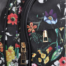 Carica l&#39;immagine nel visualizzatore di Gallery, GM zaino zainetto donna nuovo fiori tropicale fantasia floreale grande tasche