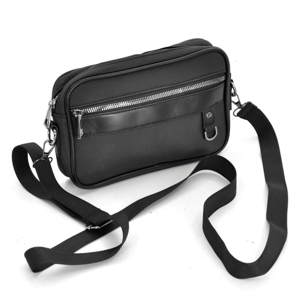 Borsello borsa a mano GM uomo 2in1 Eco Pelle Unisex Pochette Mano Da Polso nero