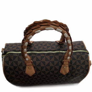 Gyoiamea borsa bauletto fantasia leopardato nuova donna tracolla pelle cerniera