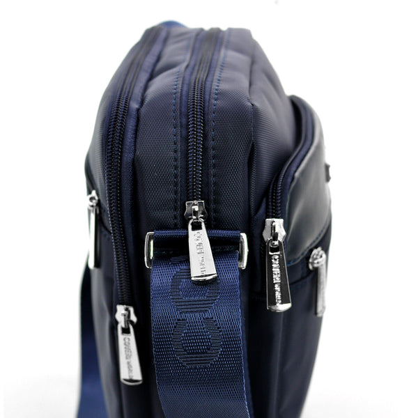 COVERI borsello uomo borsa tracolla nylon nero blu impermeabile sport piccolo