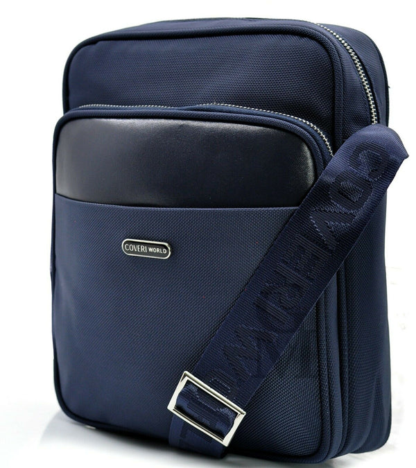 Borsello uomo coveri borsa tracolla pelle nylon nero blu lavoro sport piccolo