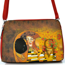 Carica l&#39;immagine nel visualizzatore di Gallery, Gyoiamea borsa fantasia dipinto quadro arte bacio klimt borsetta piccola spalla