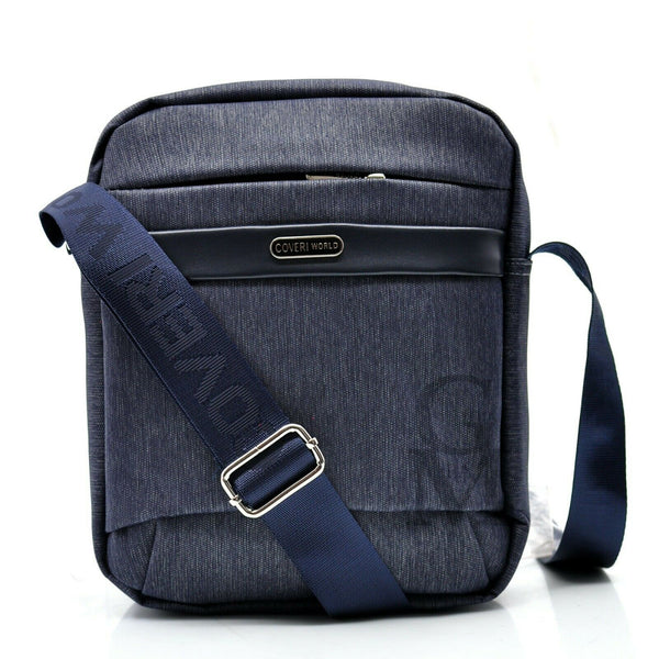 Borsello coveri uomo borsa nylon nuovo tracolla spalla casual passeggio nero blu