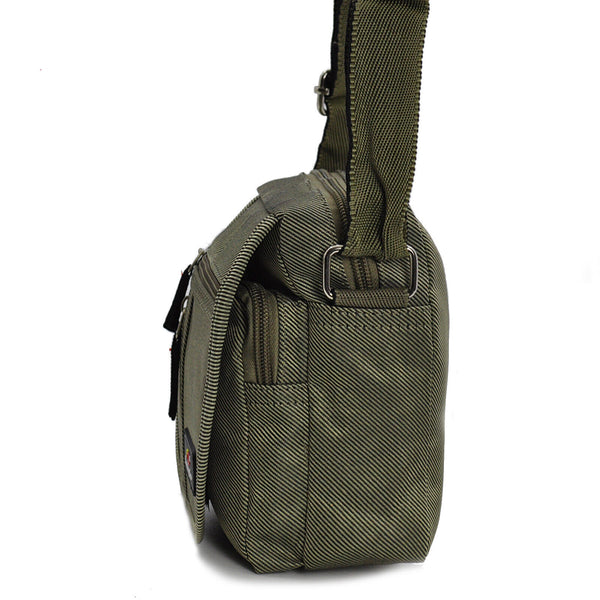 Borsellino borsello borsa uomo tracolla tessuto nylon tasche esterne  verde tel