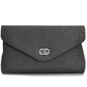 Pochette rosa rigida eventi matrimonio elegante catena cerimonia brillantini