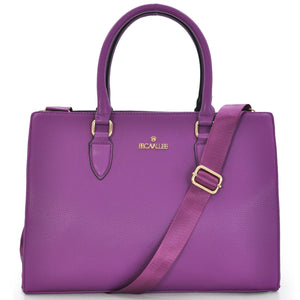 Borsa firmata Cavalli nuova spalla bauletto rigida tracolla elegante viola nuova