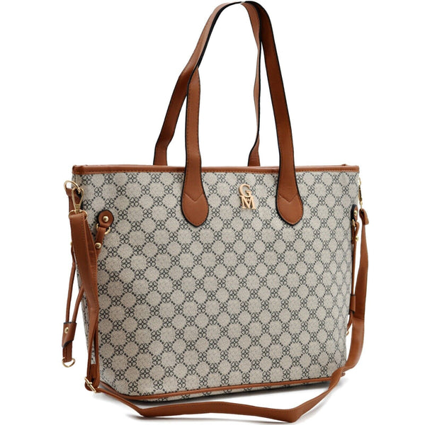 Borsa shopping Gyoiamea shopper donna fantasia fiori floreale tracolla tote moda