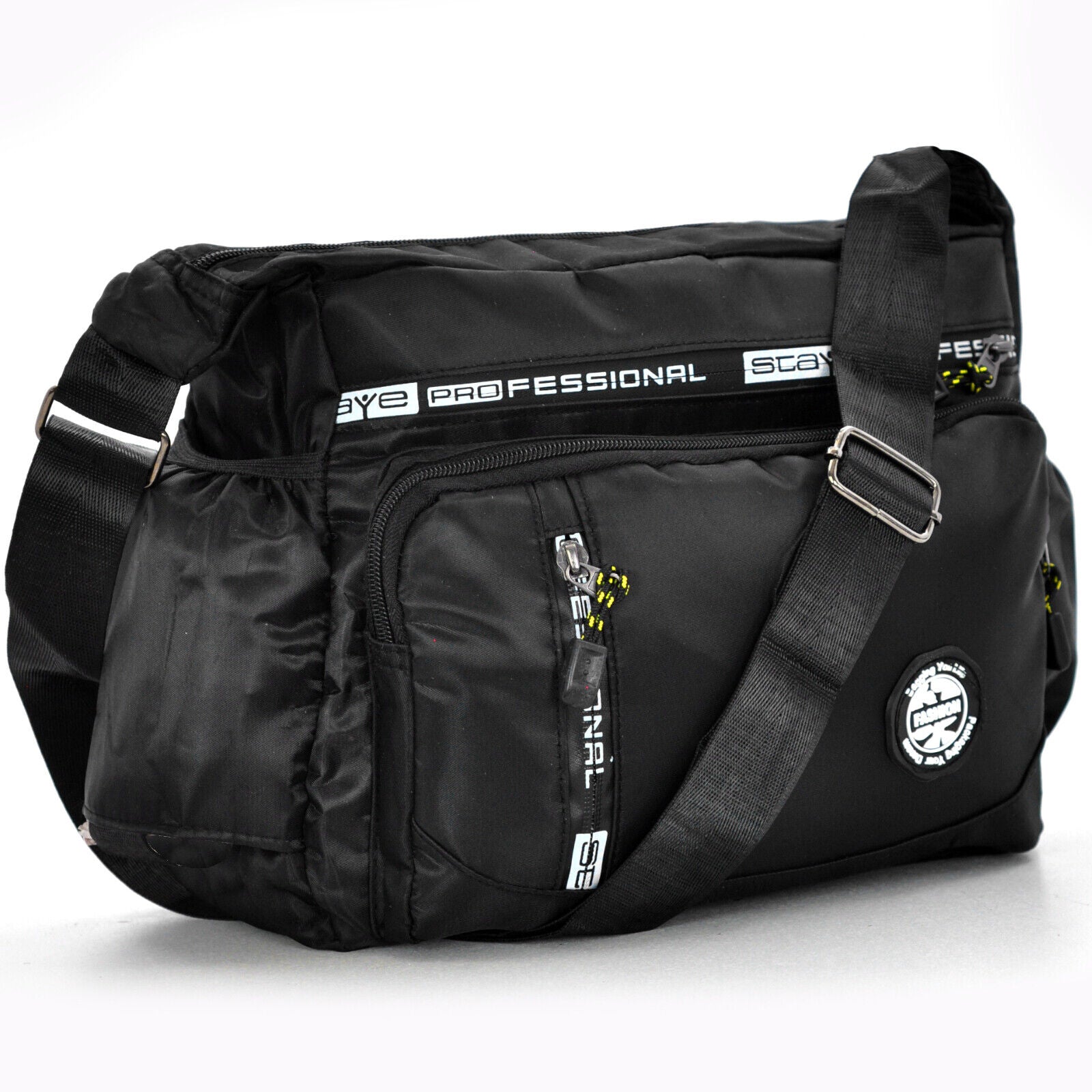 Mudono Borsa a tracolla da uomo, in nylon, impermeabile, multitasche, borsa da viaggio quotidiana, leggera, Blu, Large Mudono Borsa a tracolla da uomo, in nylon, impermeabile, multitasche, borsa da viaggio quotidiana, leggera, Blu, Large
