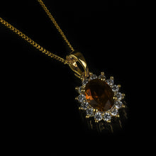 Carica l&#39;immagine nel visualizzatore di Gallery, Collana donna punto luce lusso goccia oro strass zircone cristallo elegante