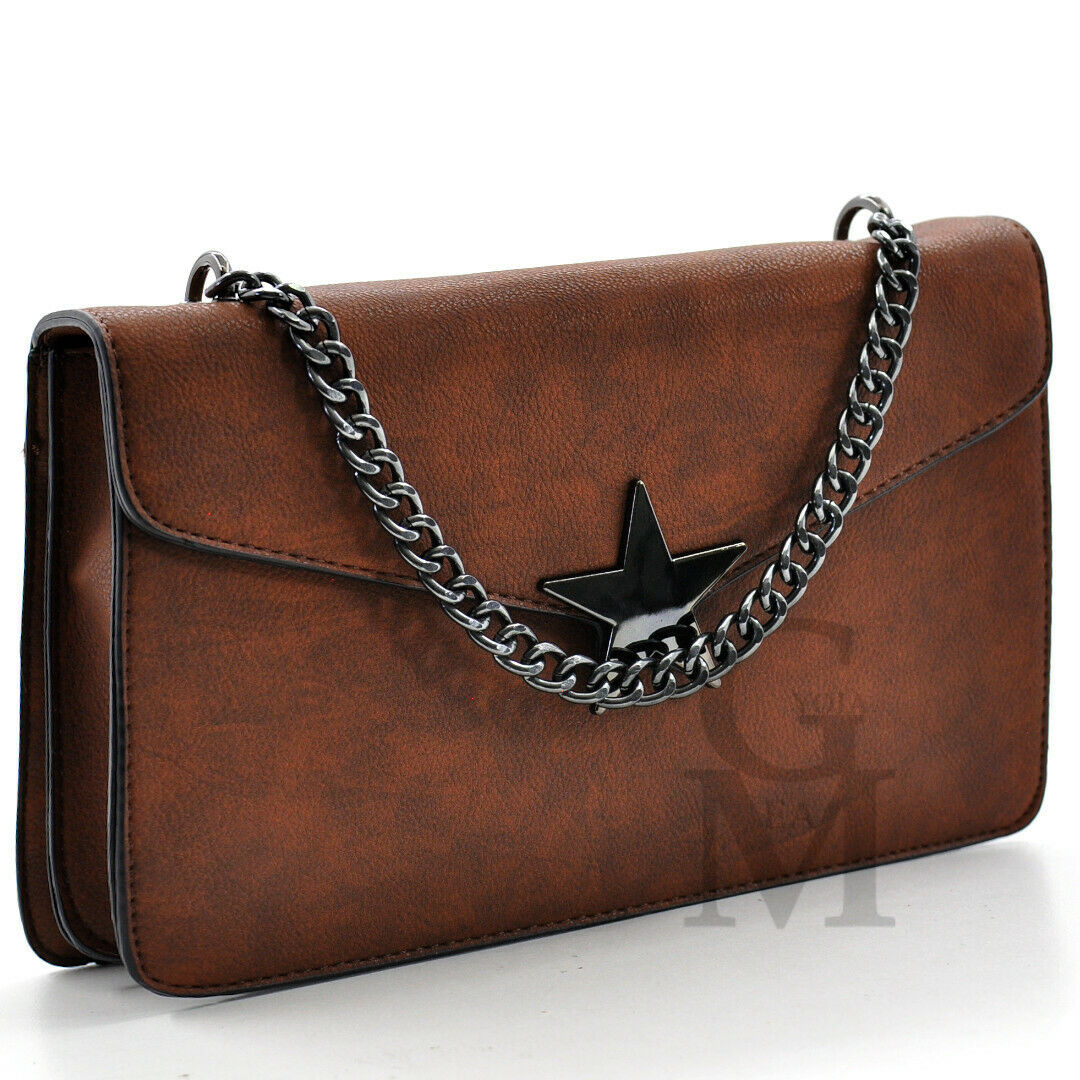 Borsa borsetta piccola passeggio donna stella tracolla catena sportiva star moda