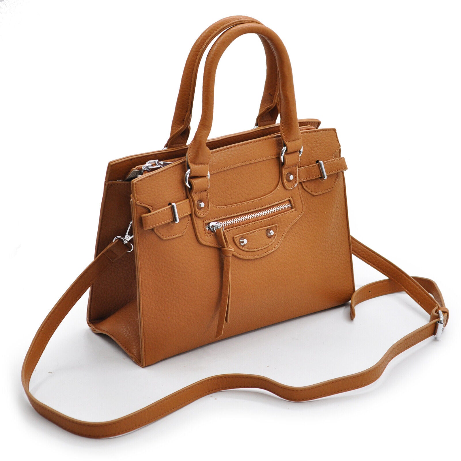 Borsa Gyoiamea bauletto capiente donna tracolla nuova rigida elegante nuova zip