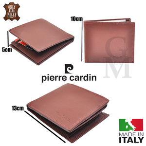 Portafoglio Pierre Cardin Vera Pelle Italiana Artigianale marronecasual elegante