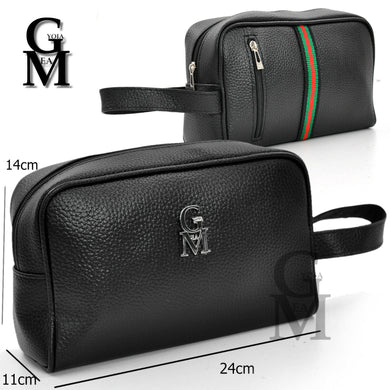 Pochette originale GM MODA uomo borsa mano pelle nero sport cintura uomo viaggio