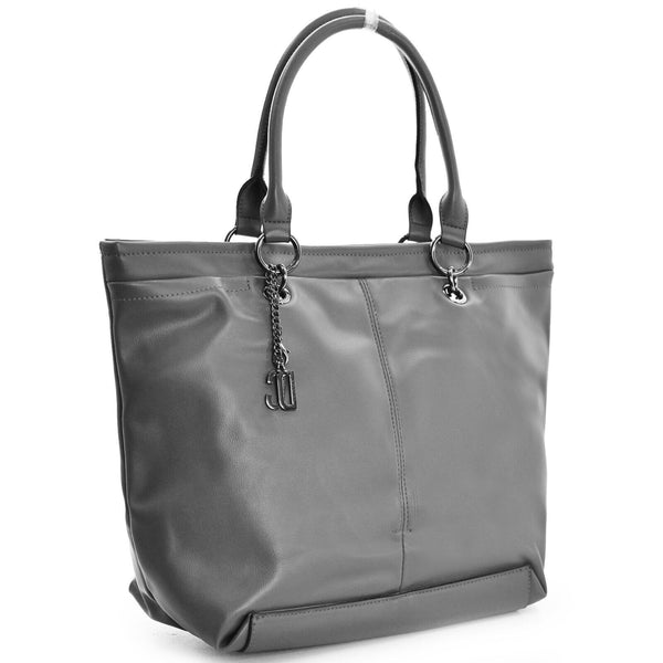 MICUSSI Borsa nuova shopper shopping grande donna capiente Morbida grande spalla