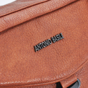 BASILE borsa uomo donna vintage pelle nera marrone tracolla postina cinghia moda
