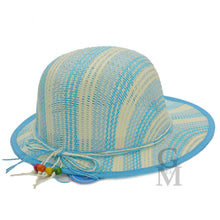 Carica l&#39;immagine nel visualizzatore di Gallery, GM borsa mare + cappello OMAGGIO piscina tela grande manici corda doppio manico