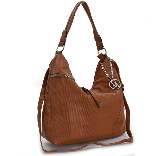 Borsa donna secchio GM MILANO hobo spalla sacco pelle tracolla capiente tasche