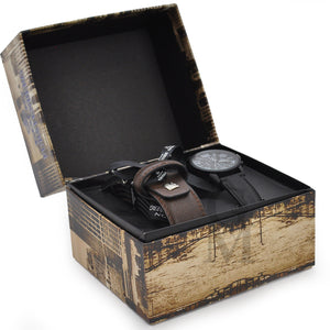 EGON Portafoglio + orologio + scrigno scatola regalo uomo IDEA REGALO firmati