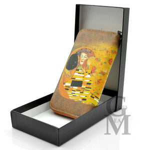 Portafoglio donna fantasia Klimt van ghog il bacio dipinto arte girasoli caffe