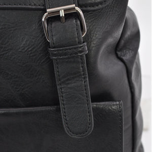 Zaino pelle nero vintage firmato Antonio Basile uomo porta pc lavoro capiente