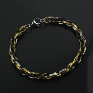bracciale la notte ice gyoiamea linea lusso gioiello acciaio inox uomo scatola