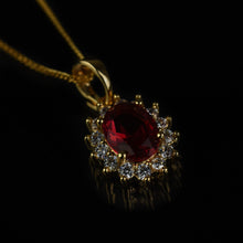 Carica l&#39;immagine nel visualizzatore di Gallery, Collana donna punto luce lusso goccia oro strass zircone cristallo elegante