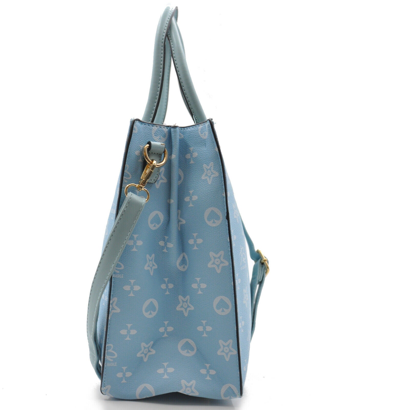 A. Basile borsa shopping moda elegante casual passeggio fantasia fiori marrone