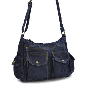 Tracolla borsa jeans vintage jeansata nuovo artigianale fatta messenger donna