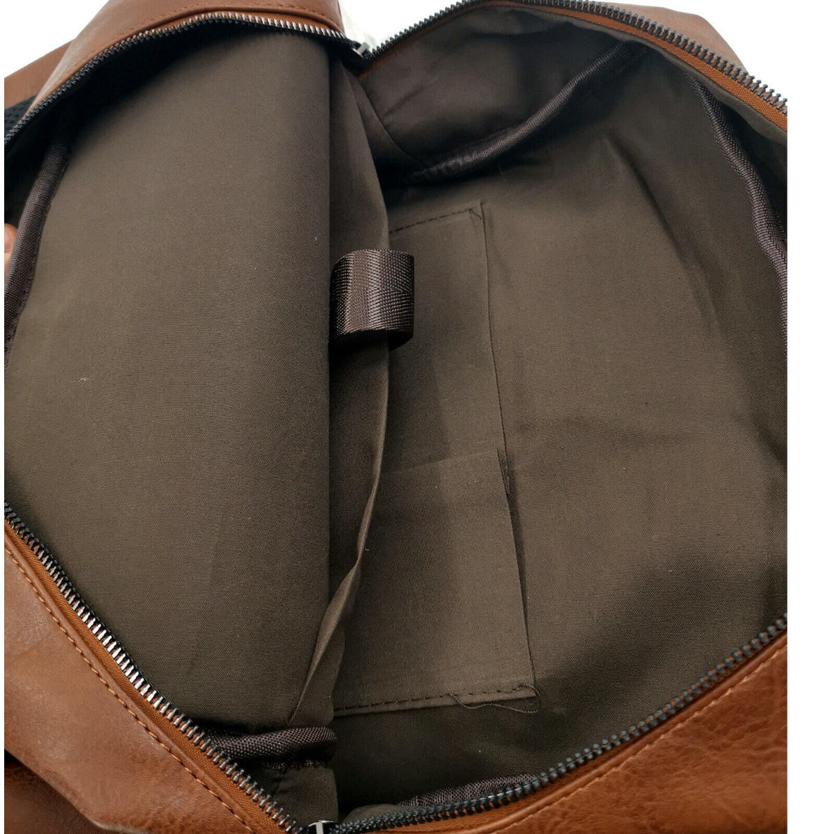 Zaino In Pelle Vintage Uomo, Vero Cuoio, Marrone, Fatto A Mano In India, 40x20x20 Cm, Per Viaggio E Uso Quotidiano - Foto 3