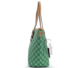 Carica l&#39;immagine nel visualizzatore di Gallery, borsa donna verde spalla originale YyCoveri fantasia scritte logo tracolla shop