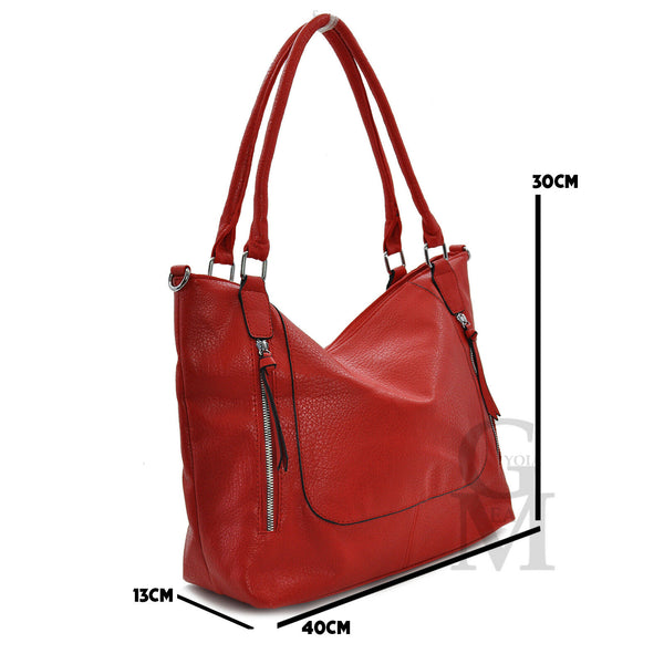 GM Borsa donna street shopping spalla capiente shop tote zip capiente passeggio