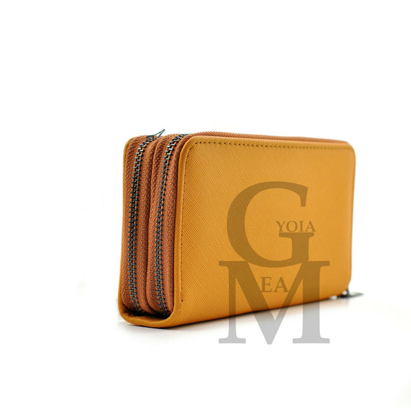 GM portafoglio donna originale tasche zip carte credito cerniere zip portamonete