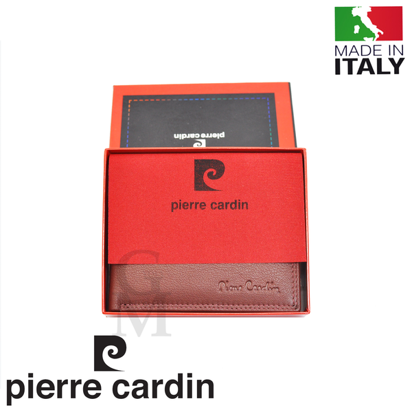 Portafoglio Pierre Cardin Vera Pelle Italiana Artigianale marronecasual elegante